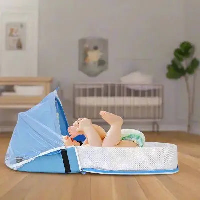 Berceau de Voyage - BabyNest™ - Bleu - Bebevadehors