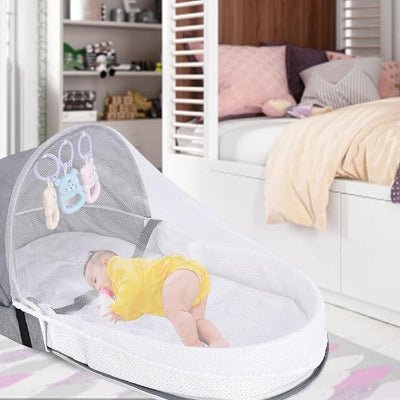 Berceau de Voyage - BabyNest™ - Gris - Bebevadehors