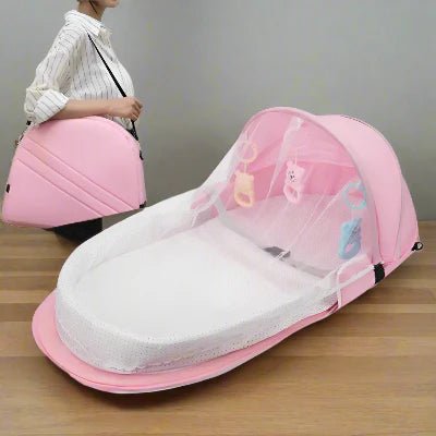 Berceau de Voyage - BabyNest™ - Rose - Bebevadehors