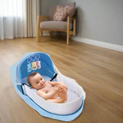 Berceau de Voyage - BabyNest™ - Bleu - Bebevadehors