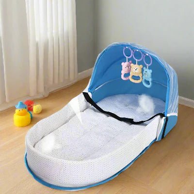Berceau de Voyage - BabyNest™ - Bleu - Bebevadehors