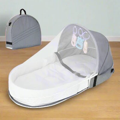 Berceau de Voyage - BabyNest™ - Gris - Bebevadehors
