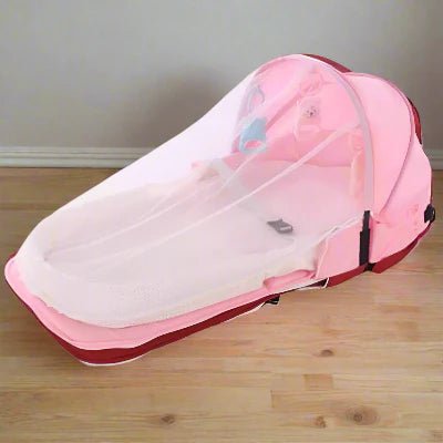 Berceau de Voyage - BabyNest™ - Rose - Bebevadehors