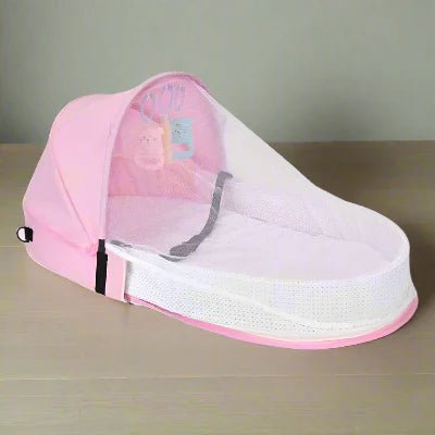 Berceau de Voyage - BabyNest™ - Rose - Bebevadehors