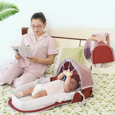 Berceau de Voyage - BabyNest™ - Rouge - Bebevadehors